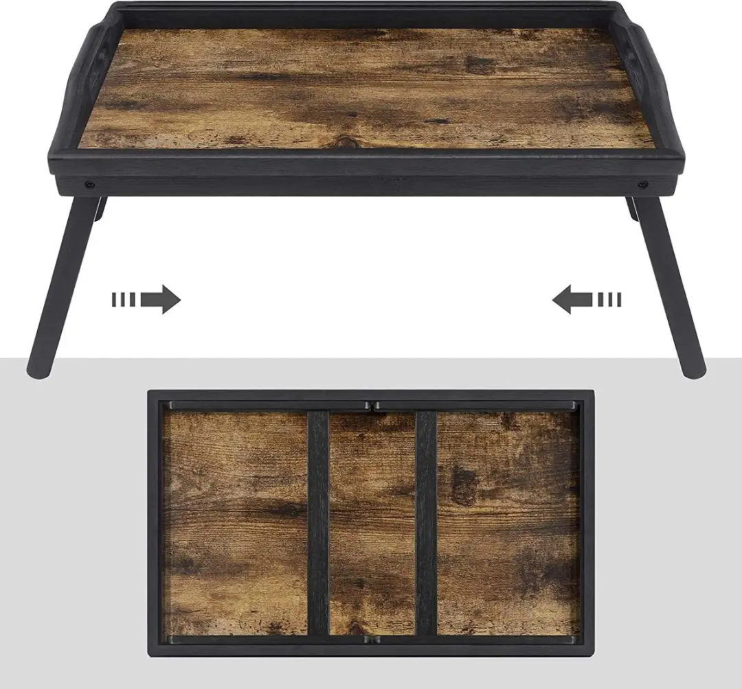 Songmics Bedtafel - Opvouwbaar - 0.10 l - Naturel