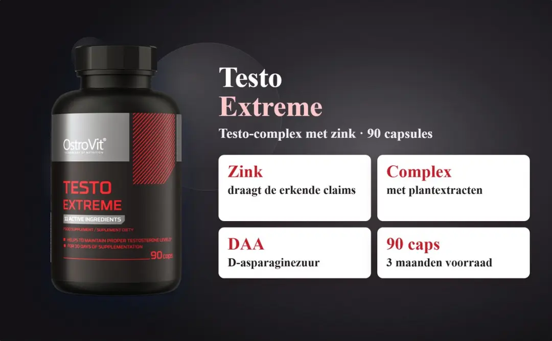 OstroVit Testo Extreme Testosteron Booster 90 Capsules