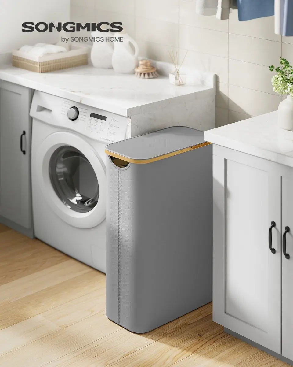 Songmics Wasmand 60L - Grijs