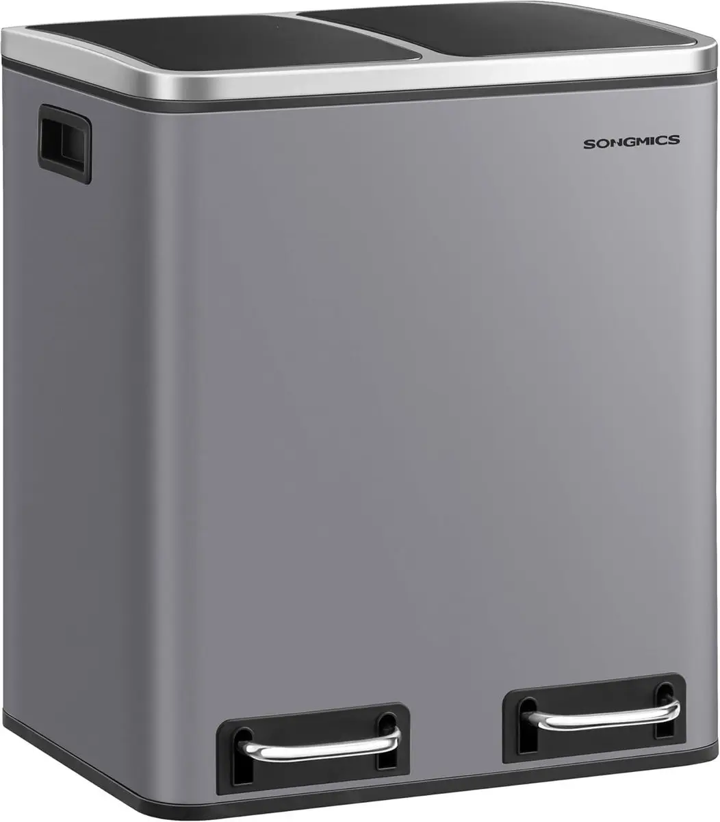 Songmics Pedaalemmer 2x15L