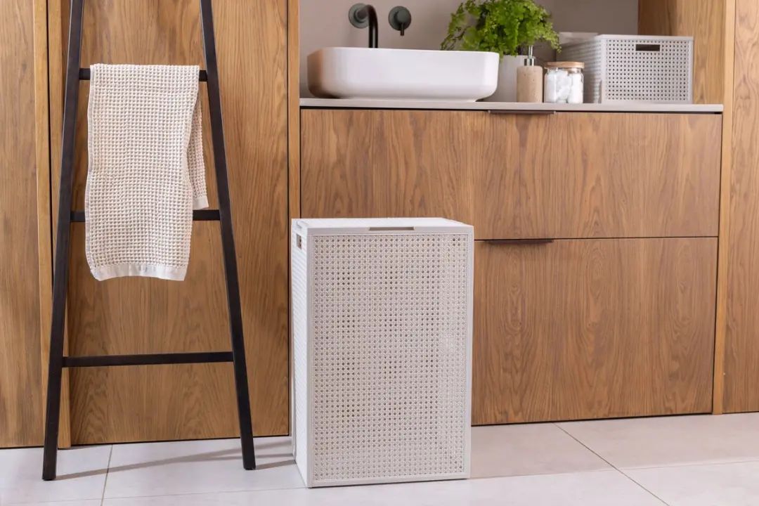 Curver Kaya Wasmand met deksel 60L - 3 Stuks - Wit