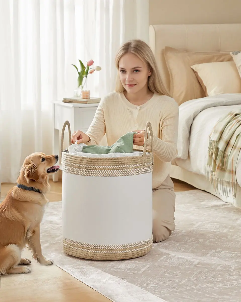 Songmics Wasmand 60L Camelbruin