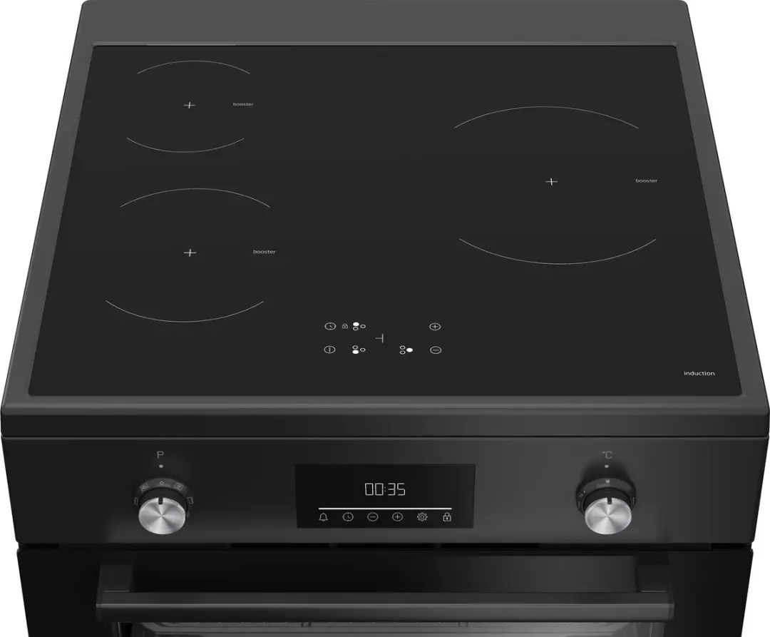 Beko FBMA6930GA Vrijstaand fornuis - 4 Inductiezonen Zwart