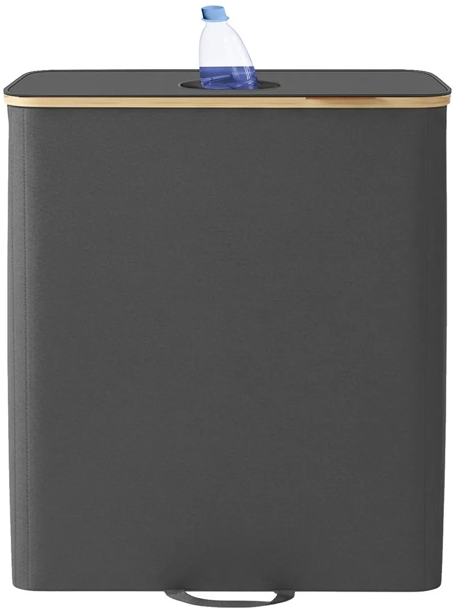 Songmics Flessencontainer 140L - Grijs/Beige
