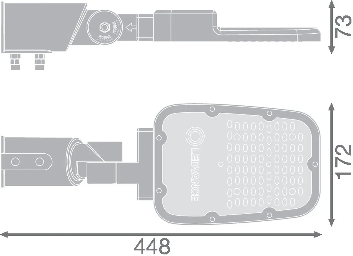 LEDVANCE LED Mastarmatuur 45W 3000K 5850lm - Grijs IP66 - afbeelding 5 van 5