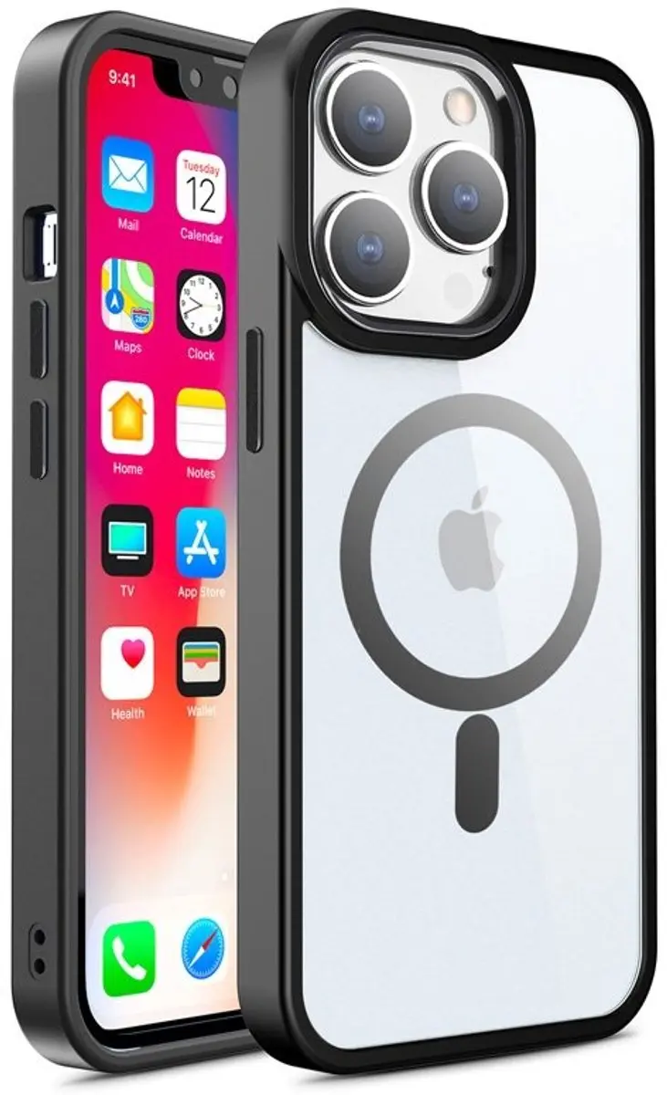MobiQ Clear Hybrid MagSafe Hoesje iPhone 16 Pro Max