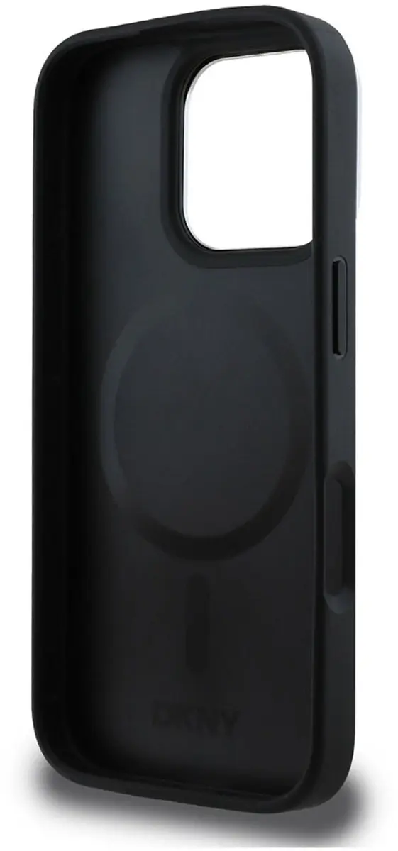 DKNY iPhone 16 Pro Hoesje MagSafe DKHMP16LPCPVSLK - Zwart