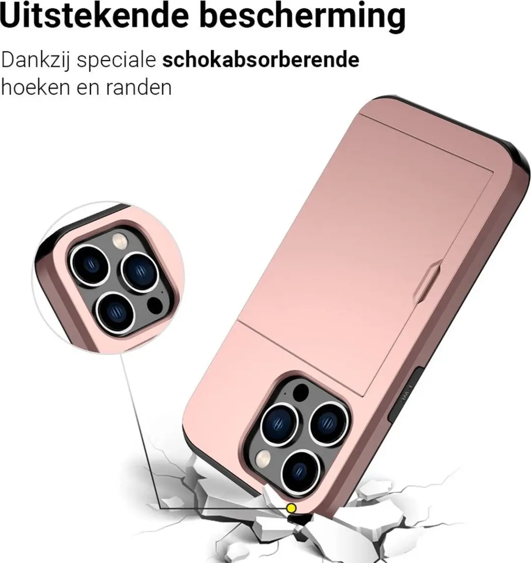 MobiQ Hoesje iPhone 15 Pro Max - Pashoeder 13-02935 - Roze