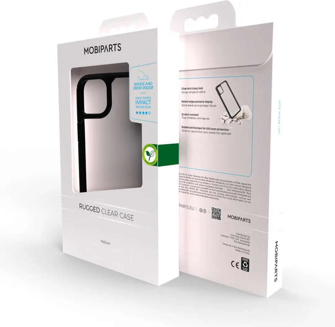 Mobiparts MP-5001154 Rugged Hoesje iPhone 14 Plus - Zwart/Transparent