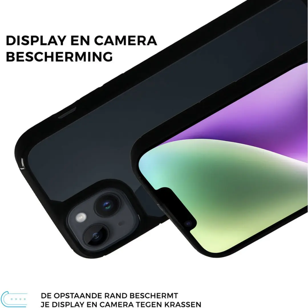 Mobiparts MP-5001154 Rugged Hoesje iPhone 14 Plus - Zwart/Transparent