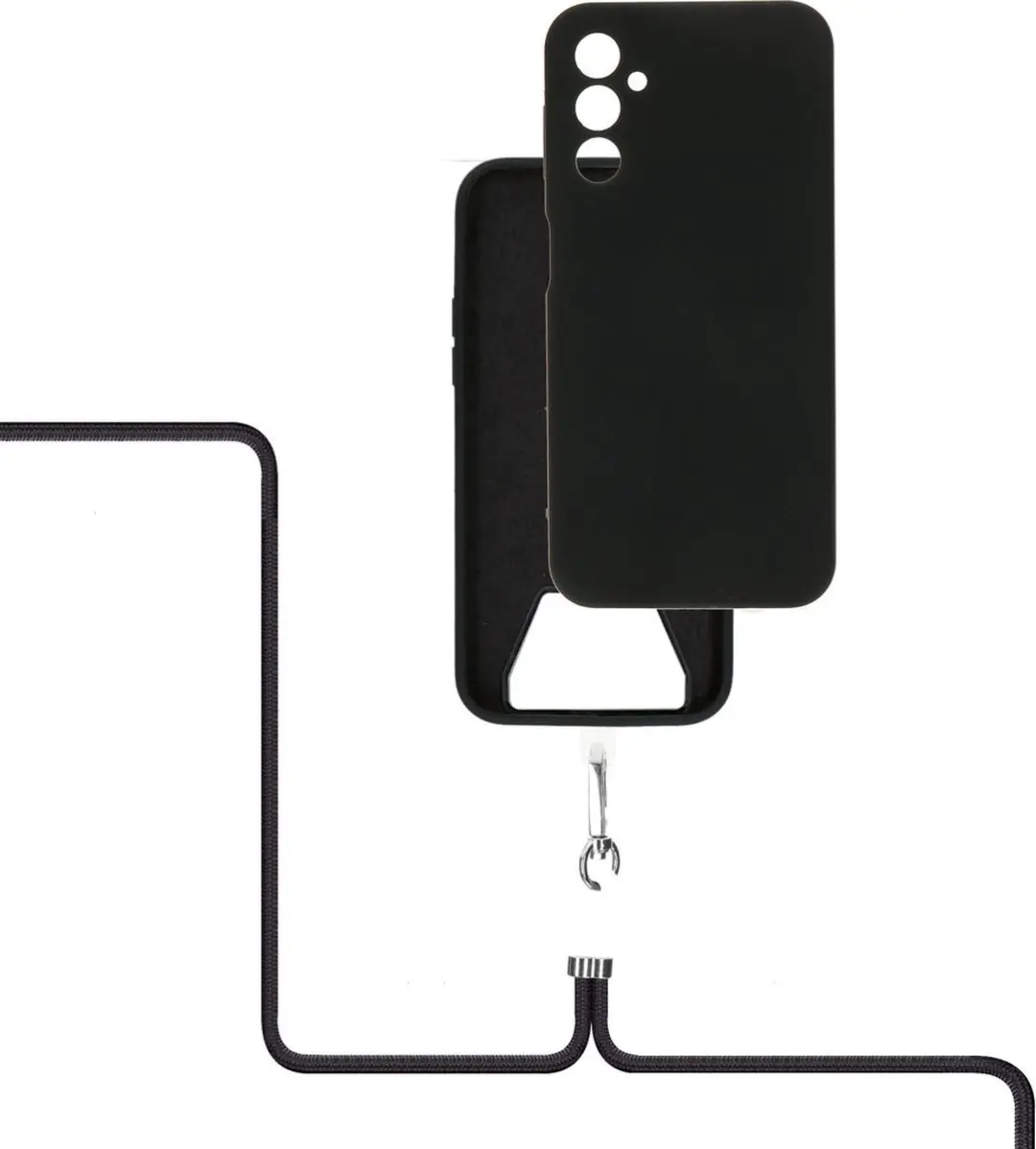 Mobiparts Siliconen Hoesje MP-124793 - Samsung Galaxy A14 - Zwart - afbeelding 6 van 6
