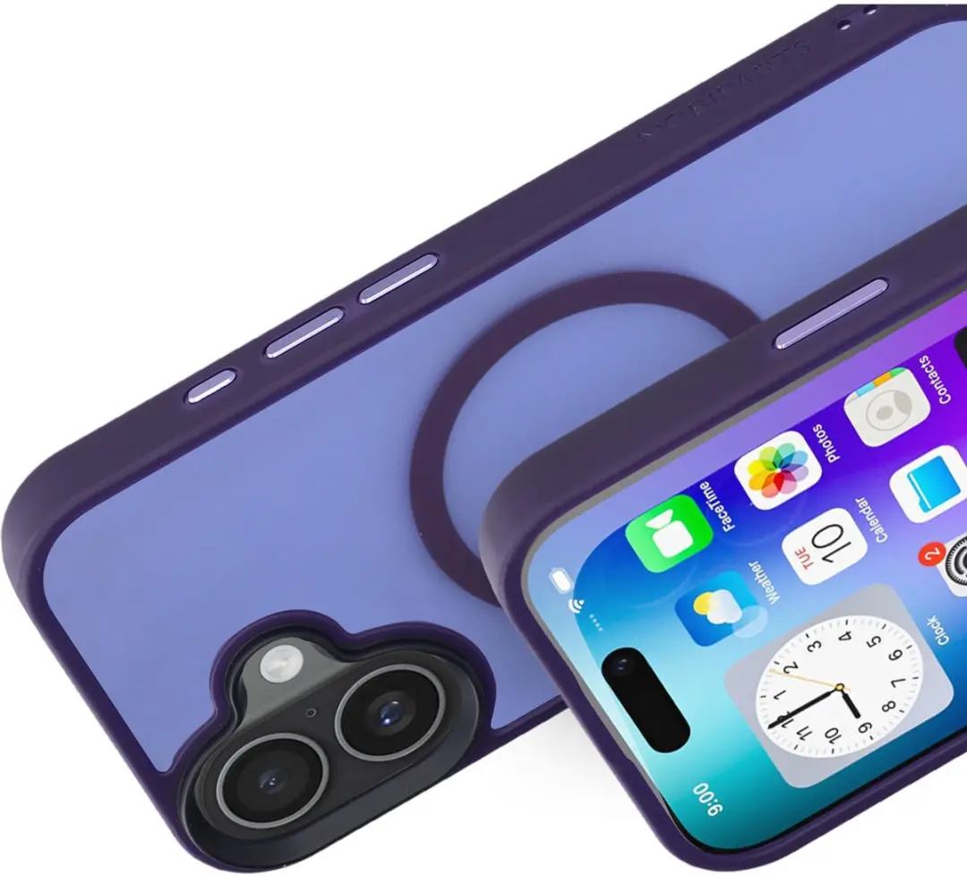Mobiparts Hoesje iPhone 17 Hardcover MagSafe Paars MP-130080