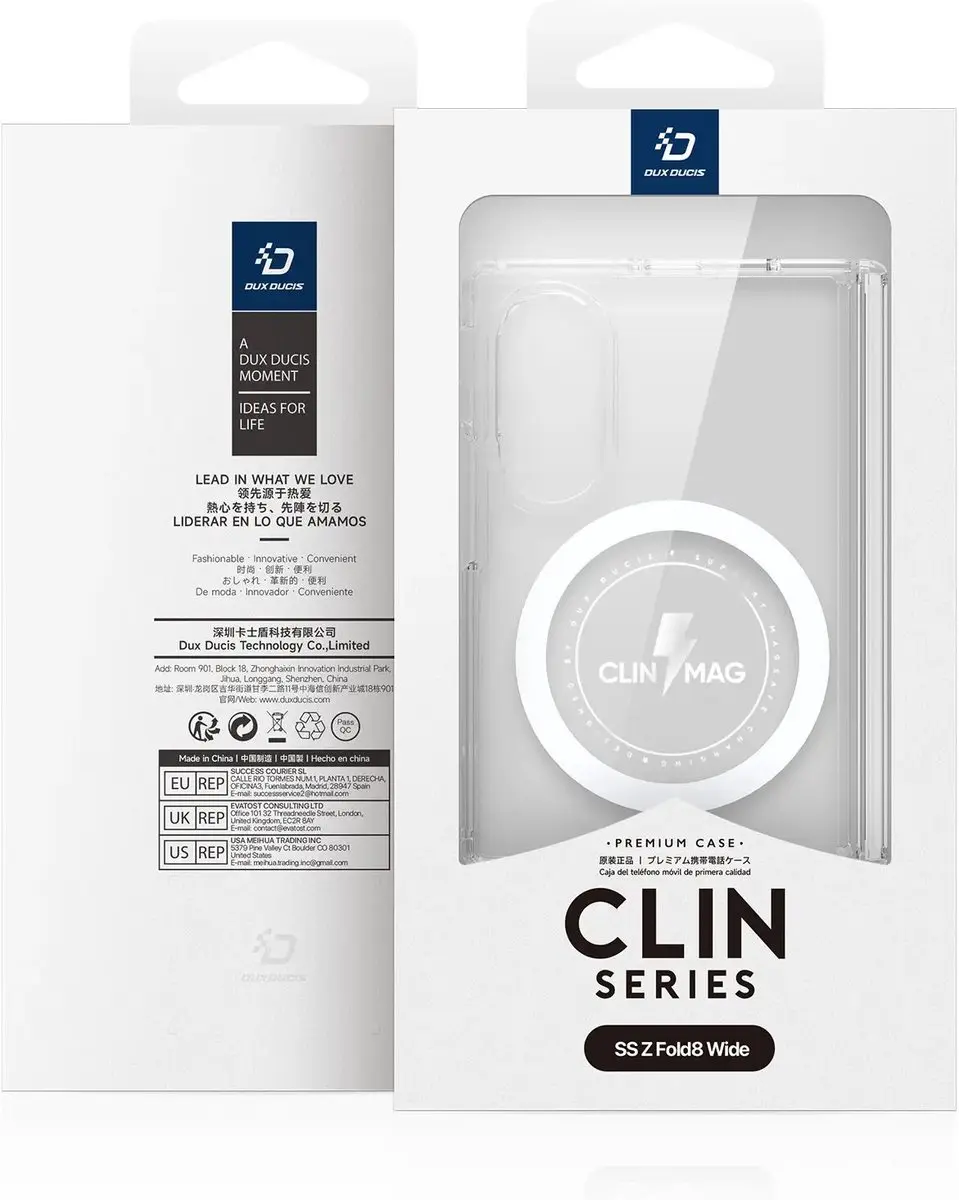 Dux Ducis Clin Hoesje Samsung Galaxy Z Fold8 - Transparant - afbeelding 6 van 6