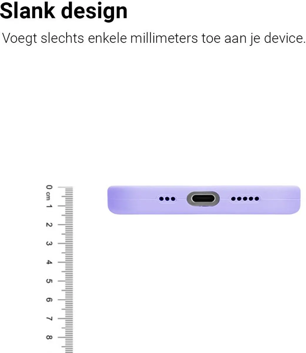MobiQ Liquid Siliconen Hoesje 46-01342 - Paars