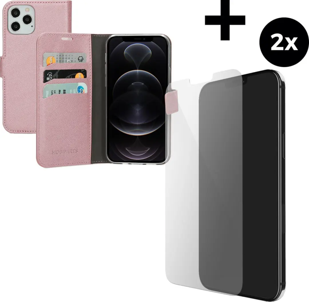 Mobiparts Saffiano Wallet Hoesje iPhone 12 MP-5000140