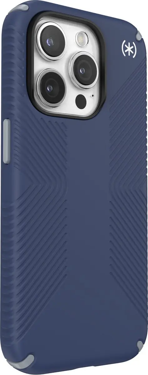 Speck Presidio2 Grip iPhone 15 Pro Hoesje - Blauw