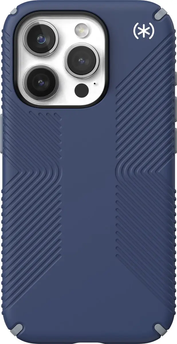 Speck Presidio2 Grip iPhone 15 Pro Hoesje - Blauw