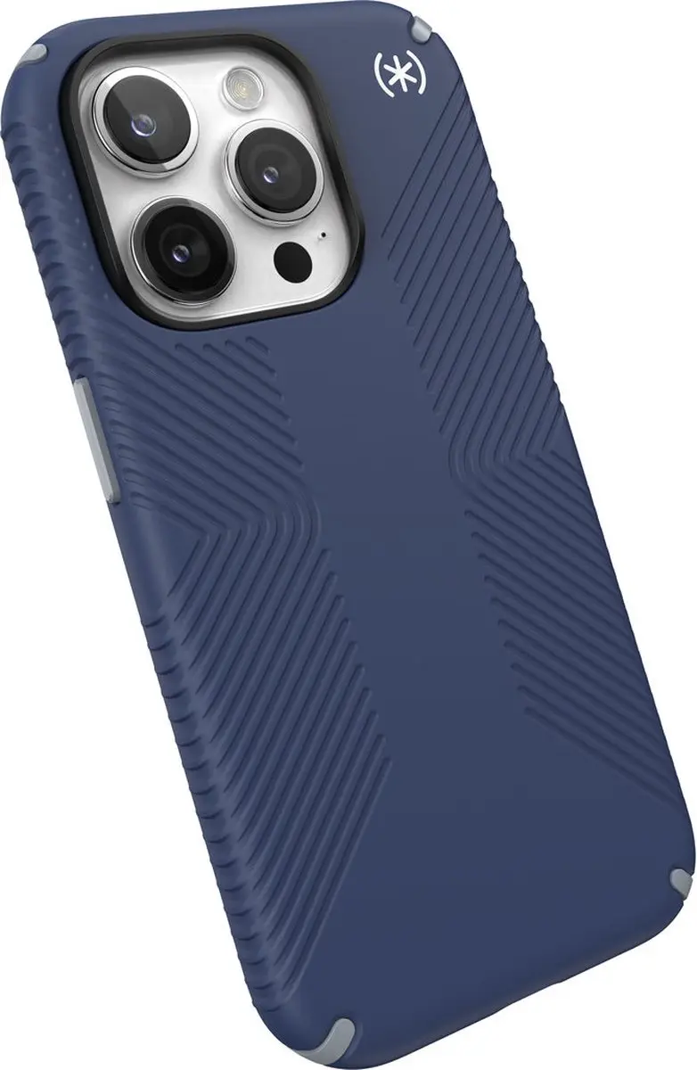 Speck Presidio2 Grip iPhone 15 Pro Hoesje - Blauw