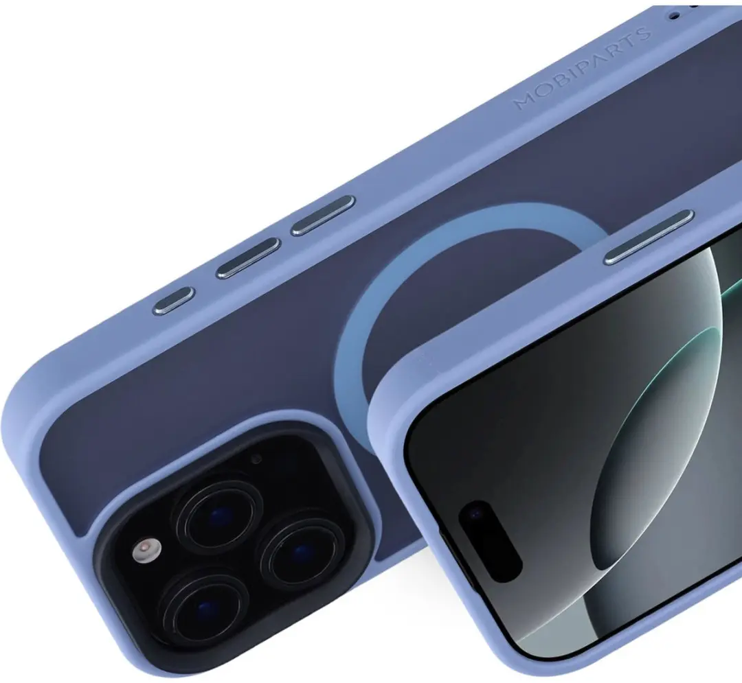 Mobiparts Hoesje iPhone 16 Pro - Hardcover MagSafe - Blauw MP-128952