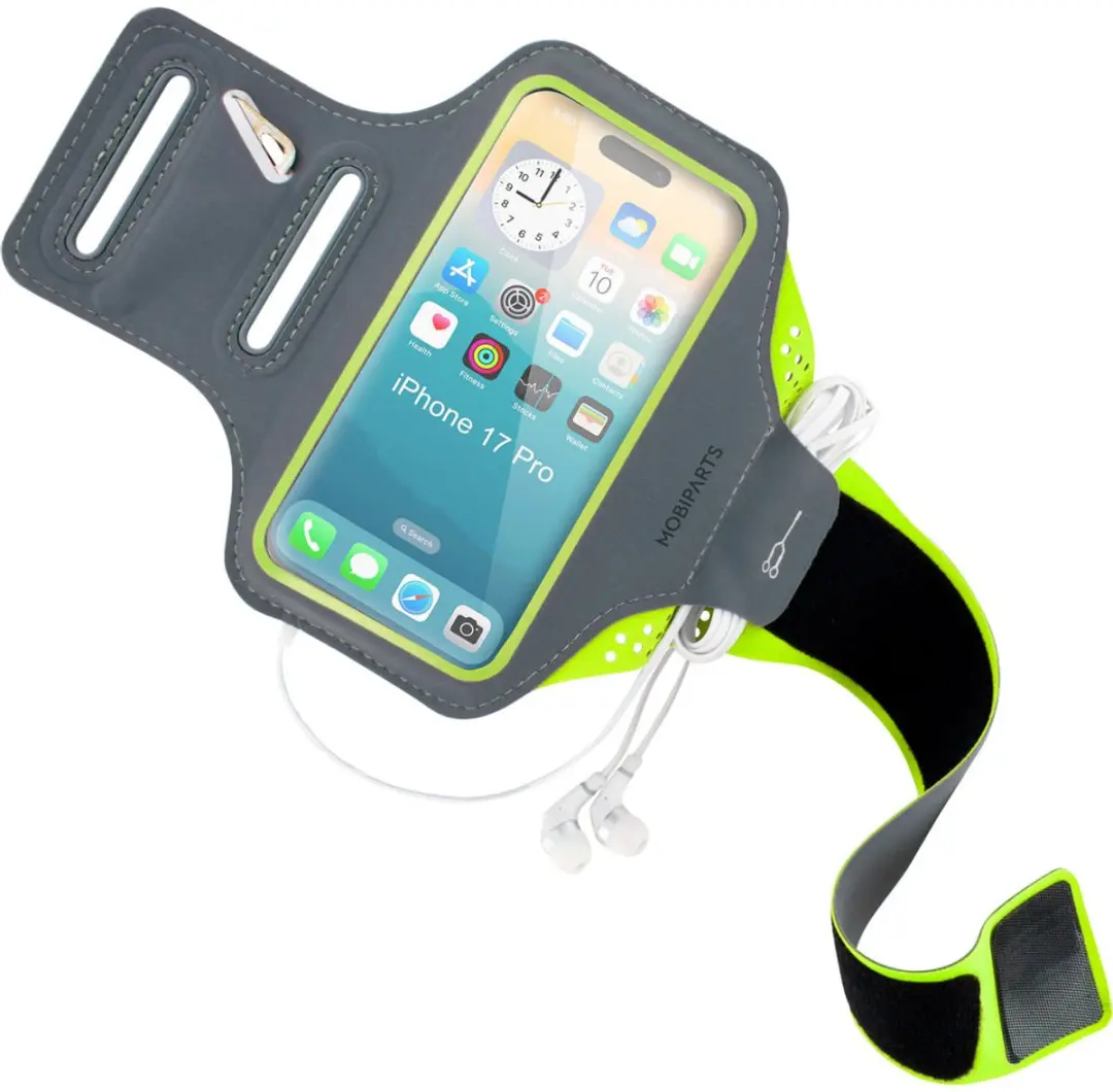 Mobiparts Hardlooparmband iPhone 17 Pro MP-130103 - Groen