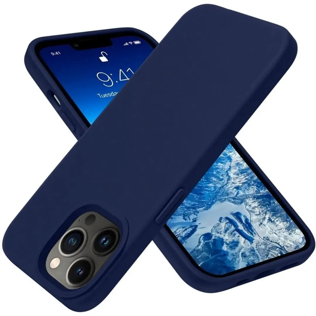 MobiQ Liquid Silicone Hoesje iPhone 15 Pro