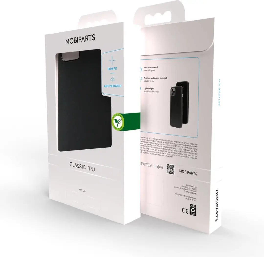 Mobiparts Classic TPU Hoesje iPhone SE 2022 - MP-5001005 Zwart