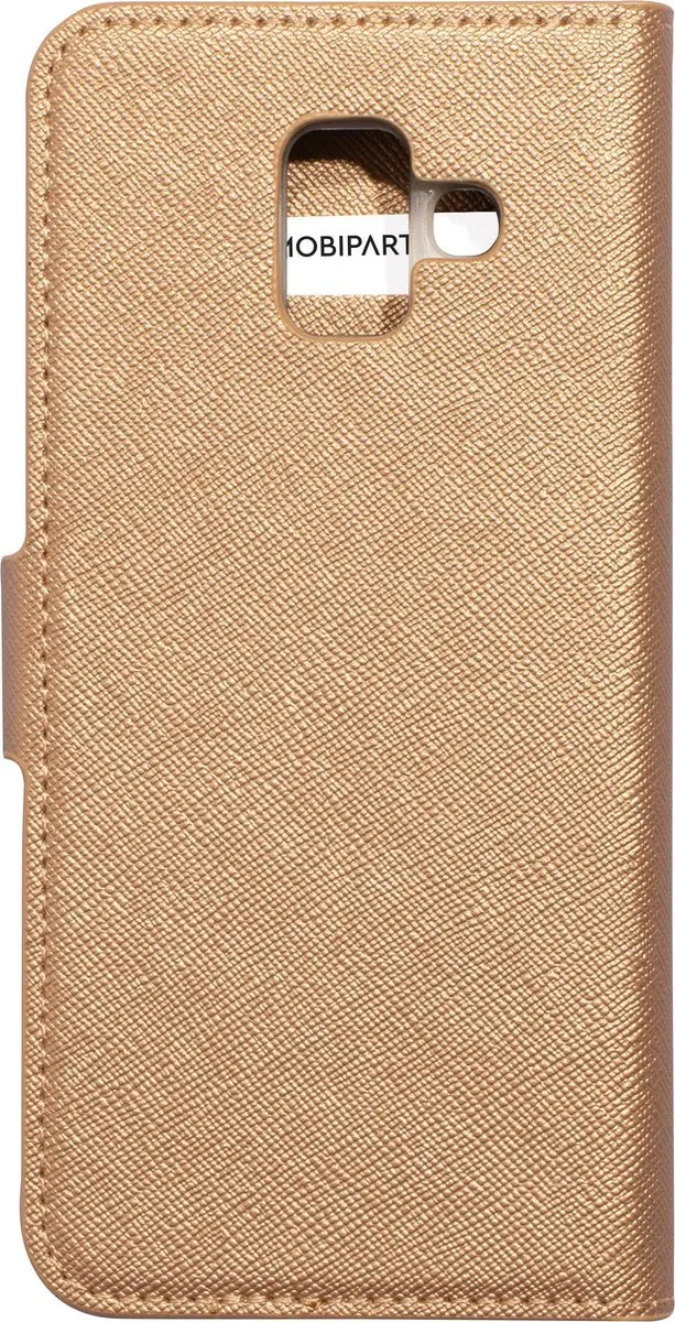 Mobiparts MP-86584 Hoesje Samsung Galaxy A6 (2018) - Wallet - 3 Pasjes - Bruin Koper - afbeelding 6 van 6