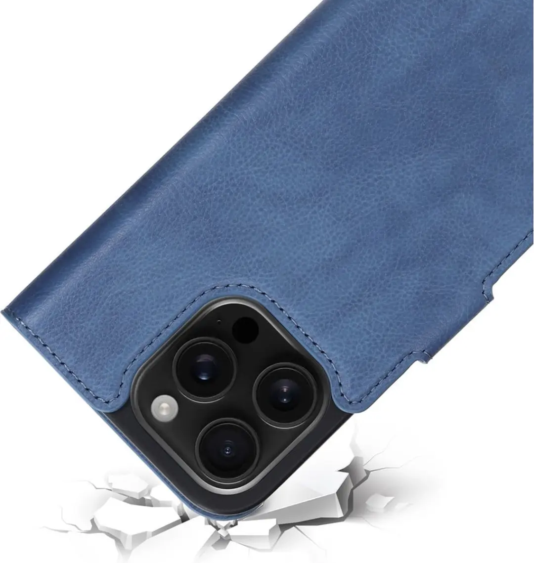 Mobiparts MP-127619 Hoesje iPhone 16 Pro - Wallet - Blauw