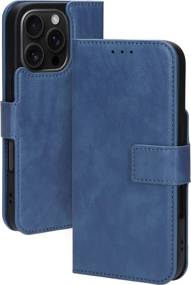 Mobiparts MP-127619 Hoesje iPhone 16 Pro - Wallet - Blauw - afbeelding 6 van 6