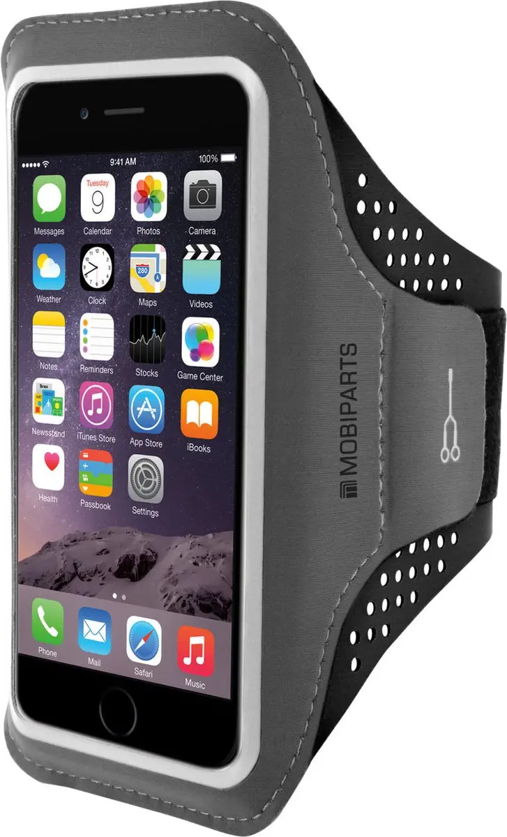 Mobiparts Hardlooparmband iPhone 15 MP-124439 - Zwart