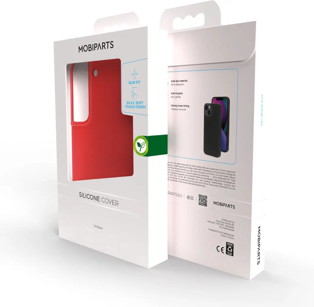 Mobiparts MP-5000885 Silicone Hoesje - Rood - Samsung Galaxy S23