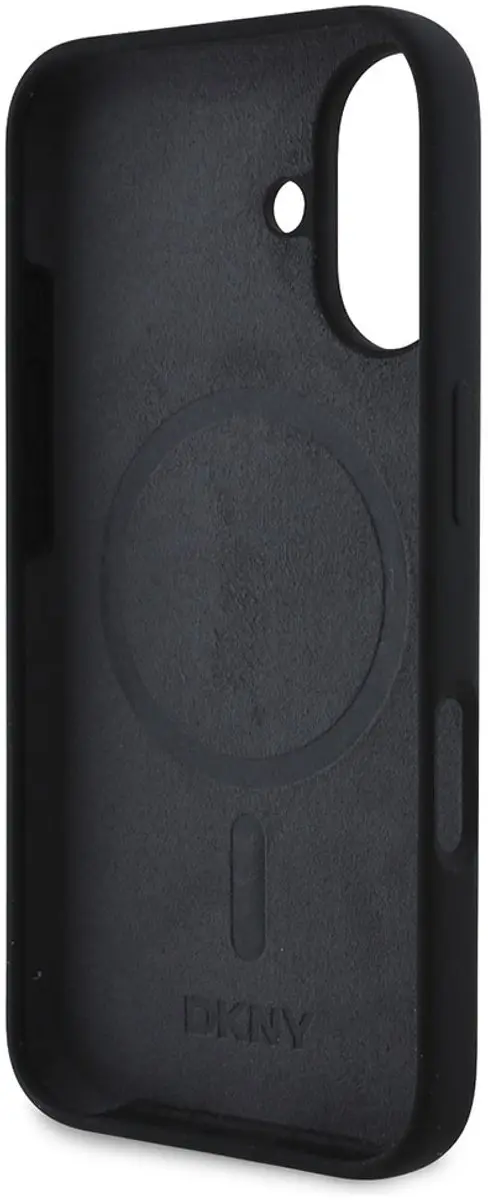 DKNY MagSafe iPhone 16 Hoesje - Zwart - DKHMP16SSNYACH