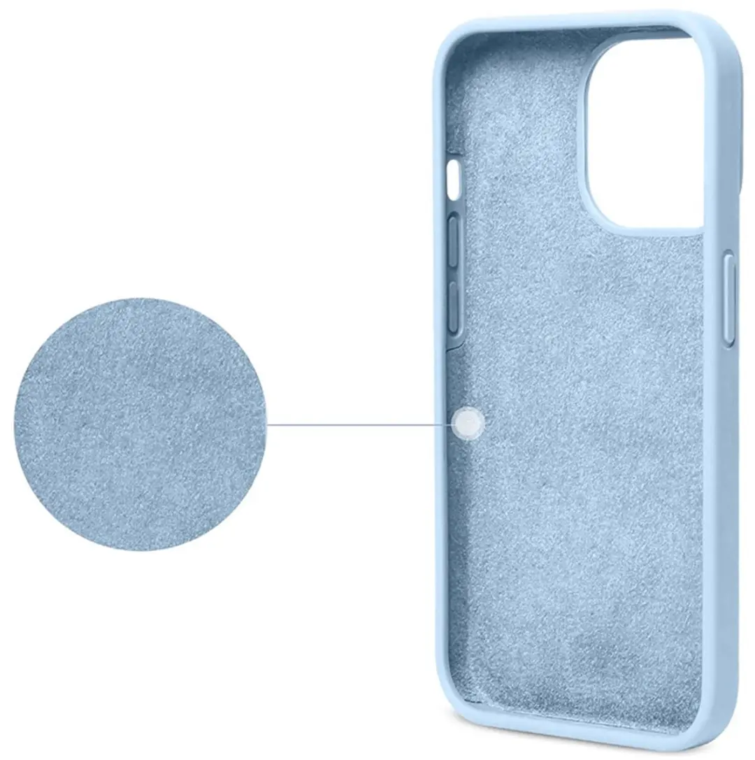 MobiQ Liquid Silicone Hoesje iPhone 13 Pro Max - lichtblauw