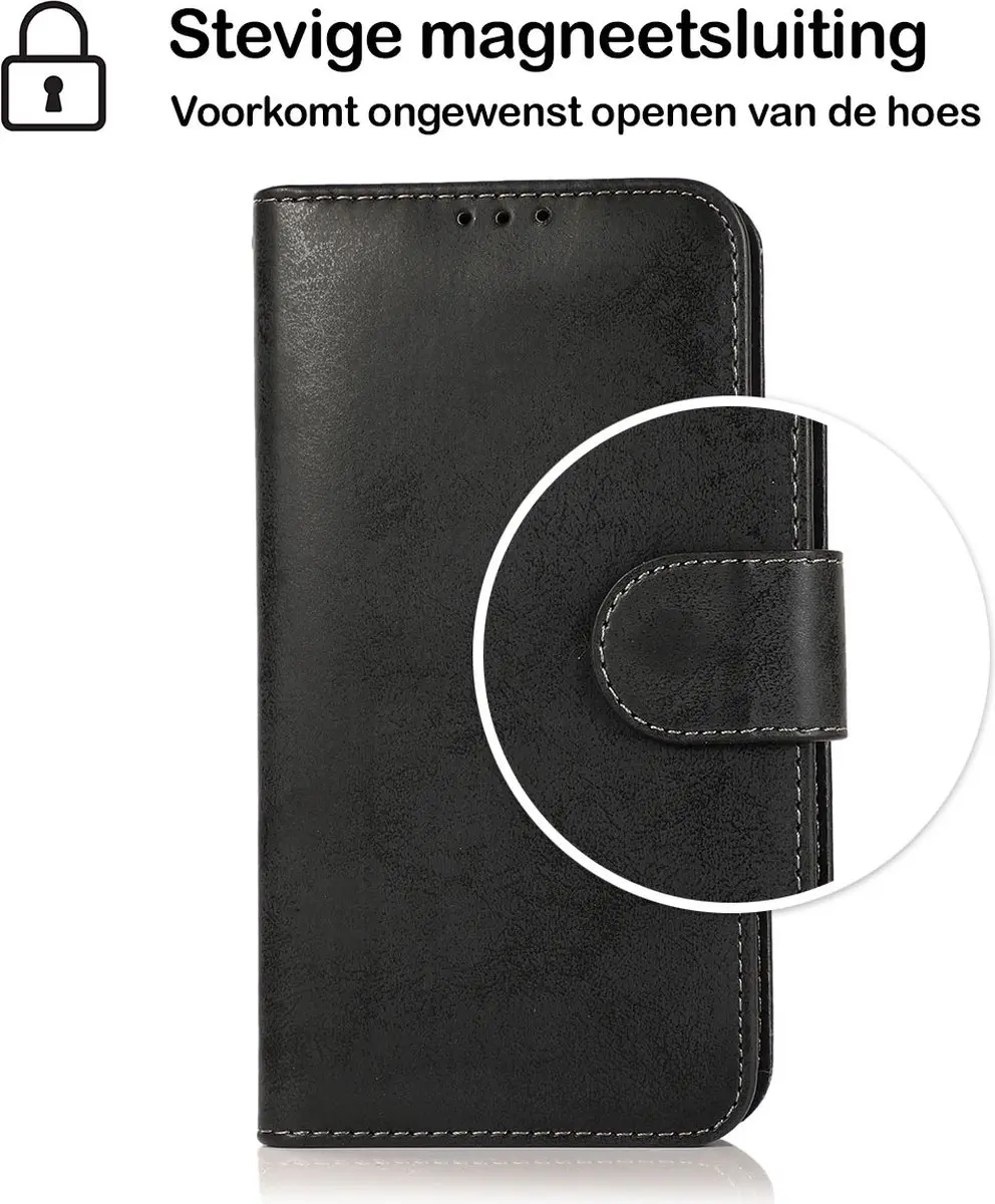 MobiQ 2-in-1 Wallet Case iPhone 12 Pro Max - MPN 13-01610 - Zwart