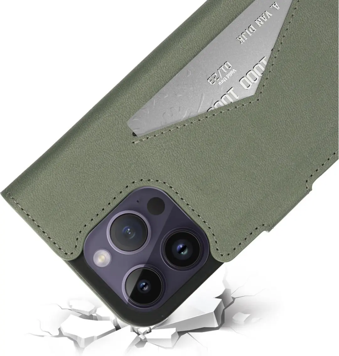 Mobiparts Classic Wallet Hoesje iPhone 14 Pro MP-5001115 - Groen