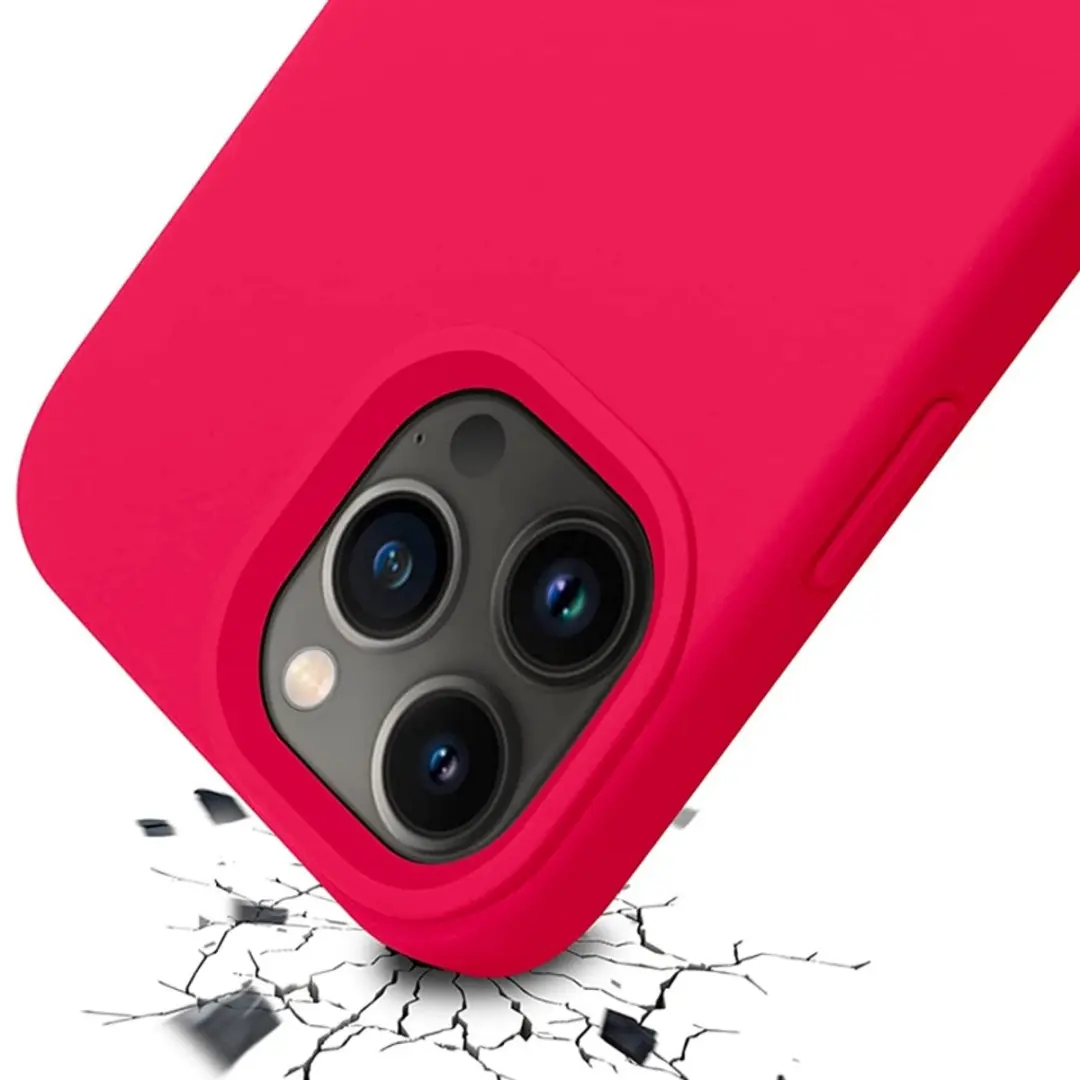 MobiQ Liquid Silicone Hoesje iPhone 13 Pro Max - Rood