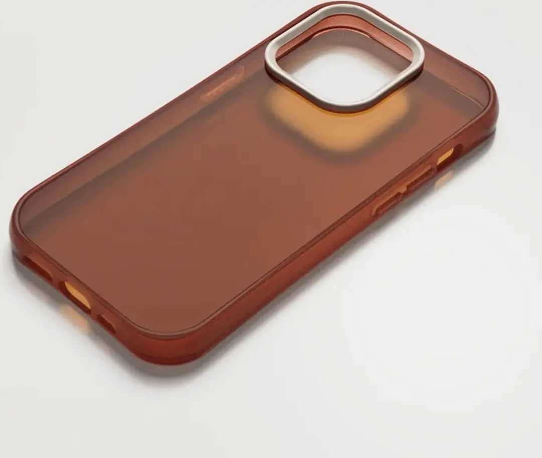 Nudient Form Case iPhone 14 Pro 00-013-0052-0064 - Bruin/Transparant