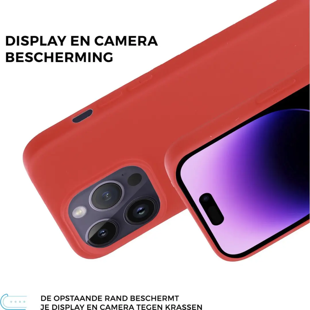 Mobiparts iPhone 14 Pro Silicone Hoesje MP-5001191 - Rood