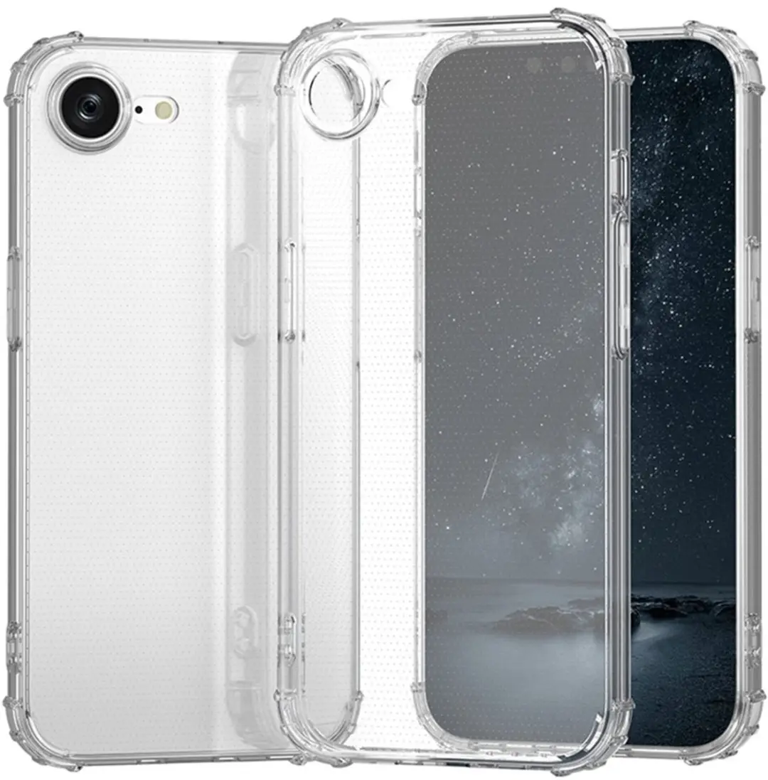 MobiQ Clear Rugged Hoesje iPhone 16e 46-00819 - Transparant
