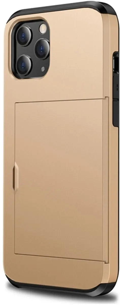 MobiQ iPhone 14 Plus Hoesje - Goud - 2 Pasjes - MPN 13-01916