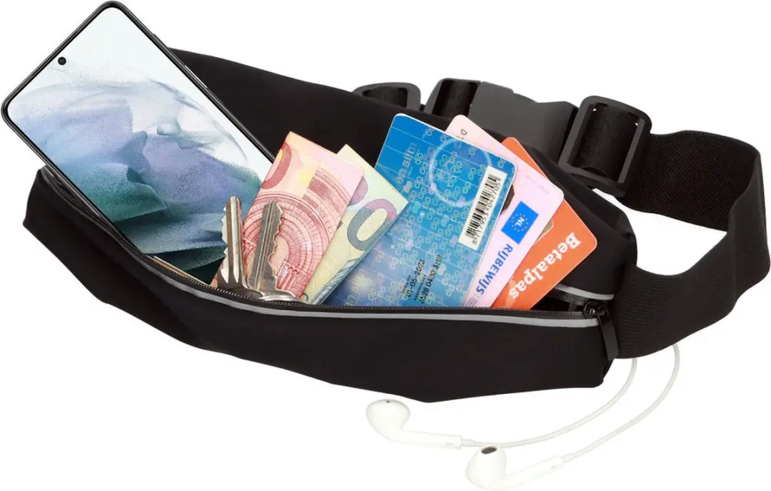 Mobiparts Comfort Fit Sport Belt MP-118495 - Zwart