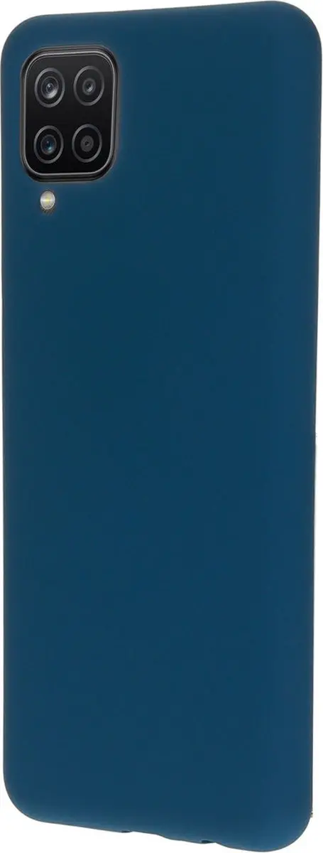 Mobiparts Hoesje Samsung Galaxy A12 Siliconen - Blauw - MP-112910