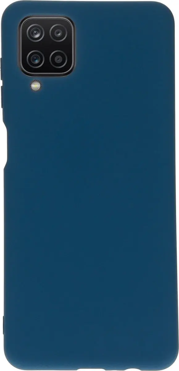 Mobiparts Hoesje Samsung Galaxy A12 Siliconen - Blauw - MP-112910