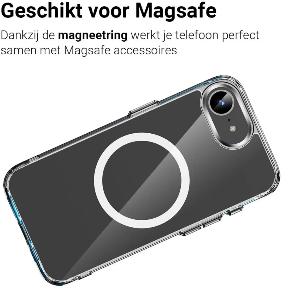 MobiQ iPhone 16e Hoesje 46-00831 - Transparant