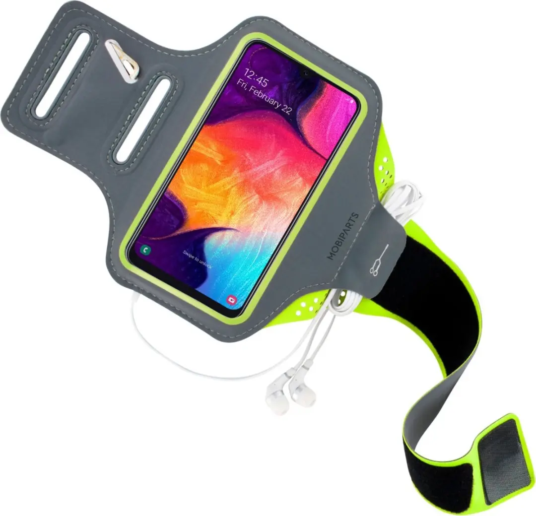 Mobiparts Hardlooparmband iPhone 15 MP-124441 - Groen