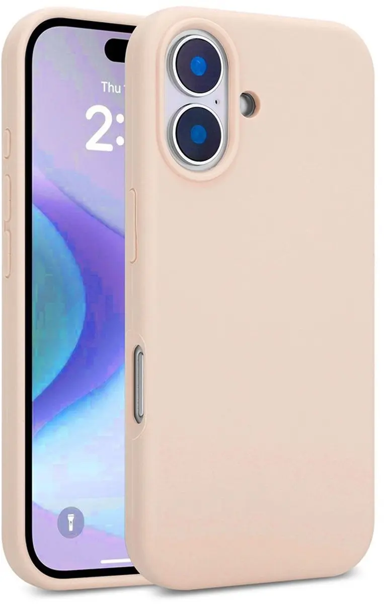MobiQ Liquid Siliconen Hoesje iPhone 17 - Roze - MPN 46-01152