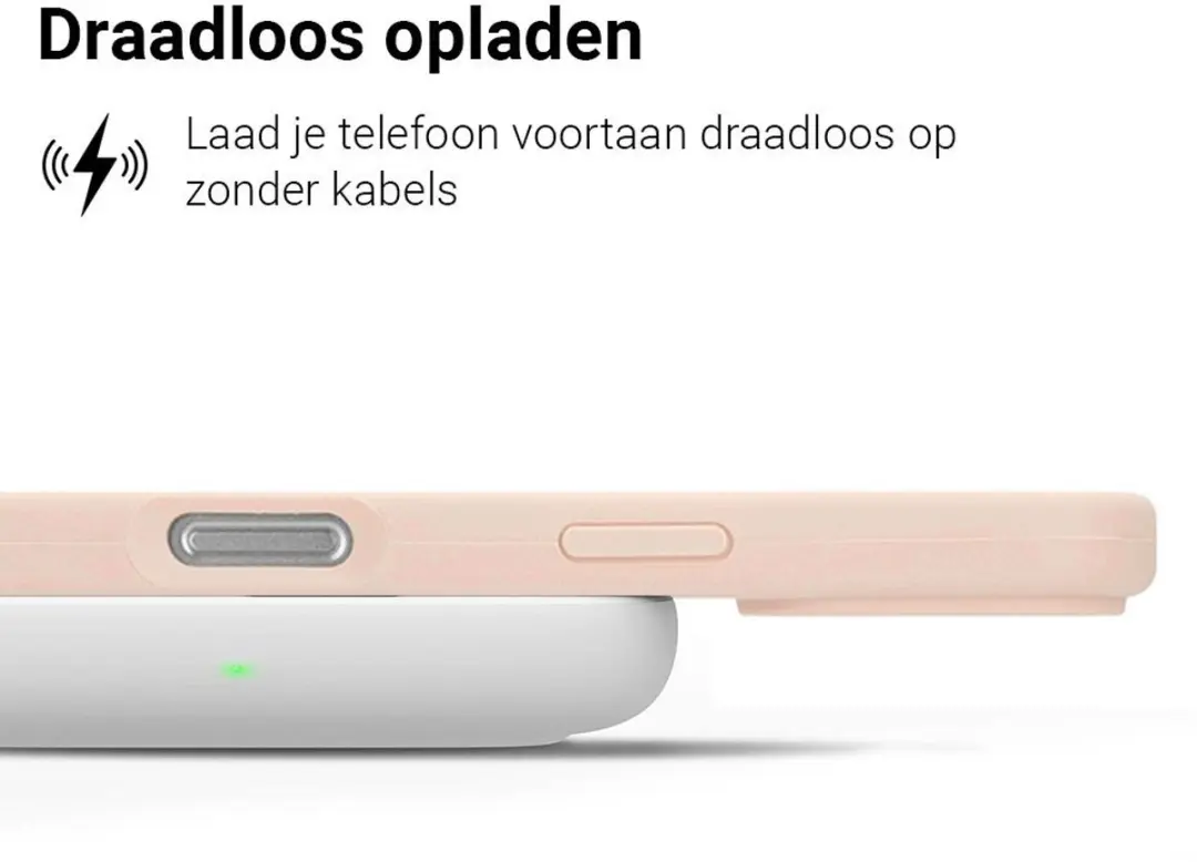 MobiQ Liquid Siliconen Hoesje iPhone 17 - Roze - MPN 46-01152