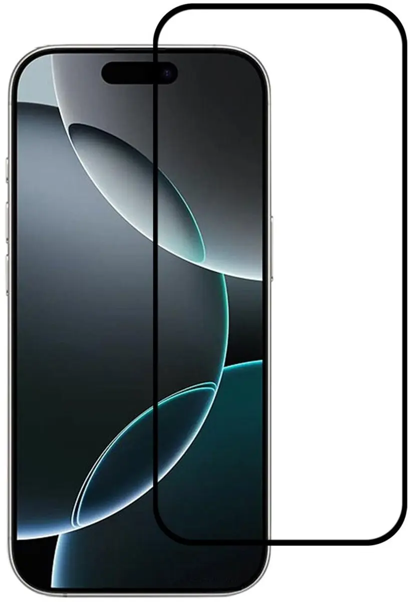 MobiQ Edge-to-edge Glas Screenprotector iPhone 17 Pro Max