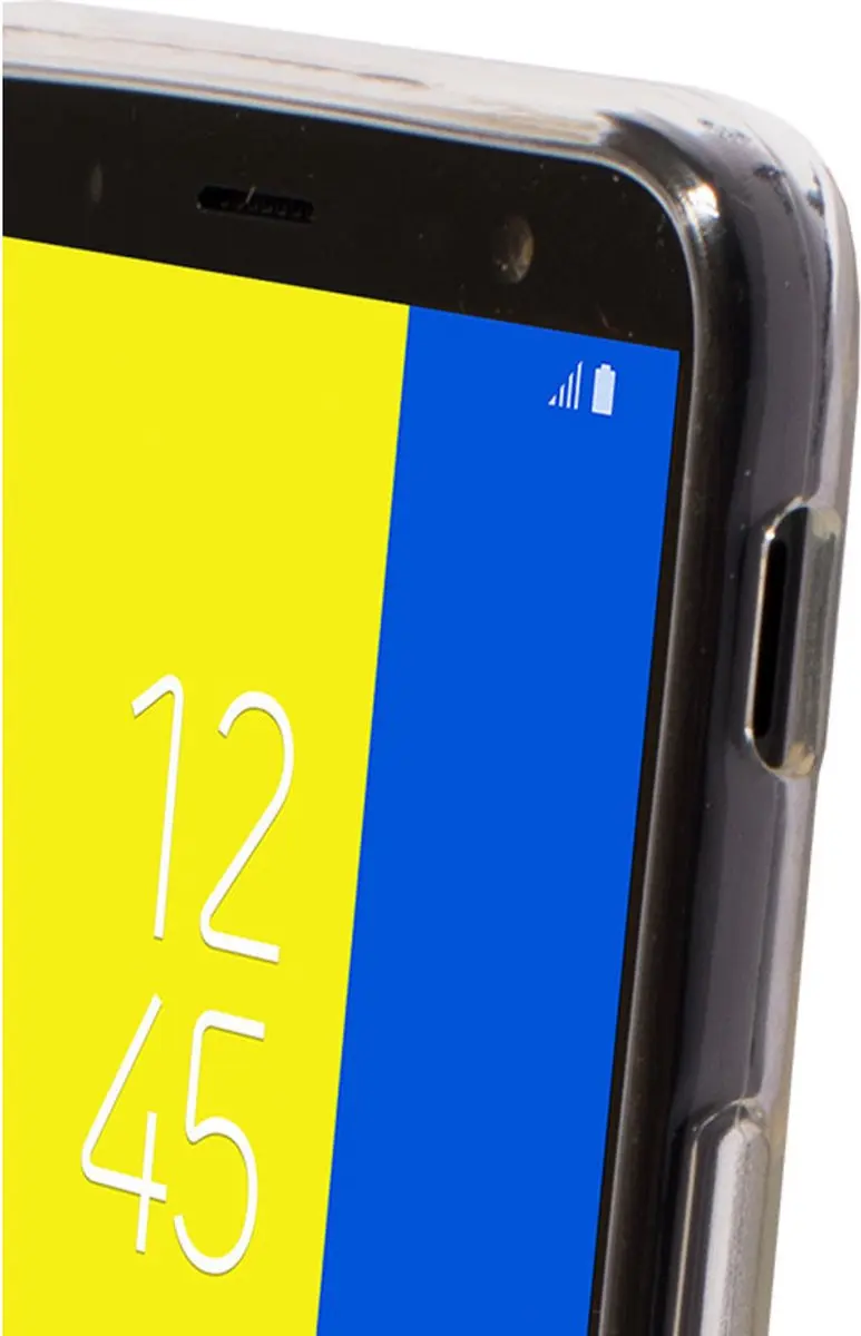 Mobiparts MP-77255 Hoesje Samsung Galaxy J6 (2018) - 3 Pasjes - Transparant