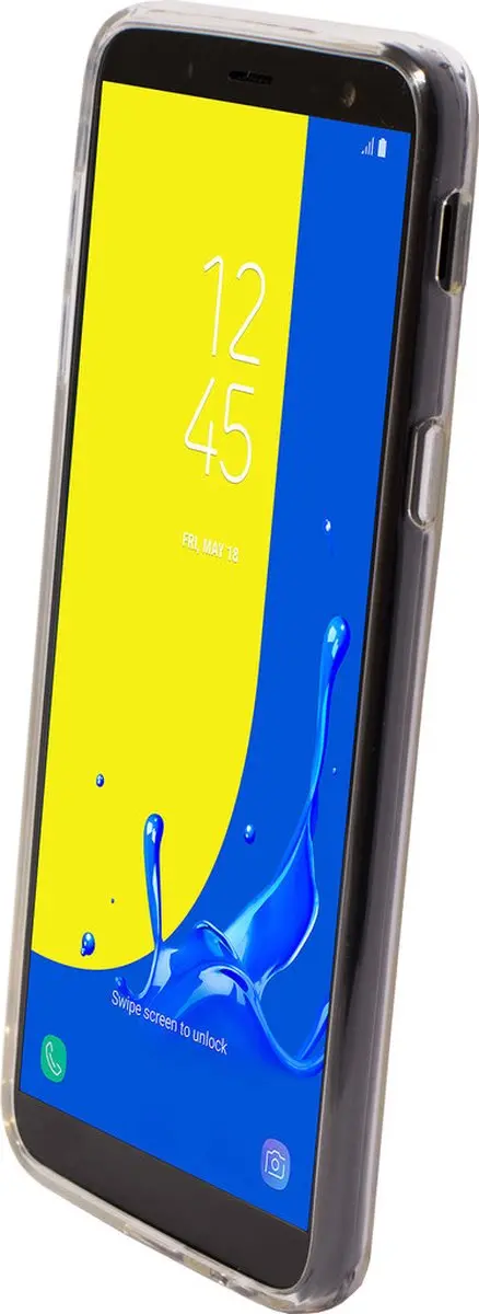 Mobiparts MP-77255 Hoesje Samsung Galaxy J6 (2018) - 3 Pasjes - Transparant